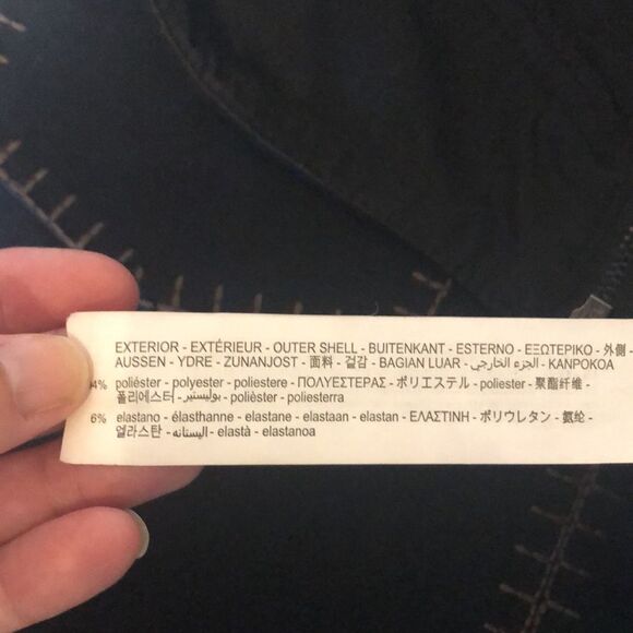 Zara Black with Brown Trim Suede Mini Skirt - Size XS - Picture 3 of 7